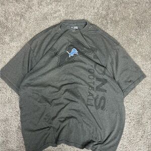 Gray detroit lions nfl team apparel tshirt